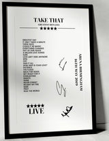 Take That 16th May 2019 Arena Birmingham Birmingham - Setlist