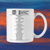 Take That Utilita Arena Sheffield April 2024 Setlist Mug - Setlist