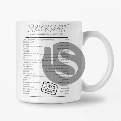 Taylor Swift Liverpool June 15 2024 Setlist Mug - Setlist