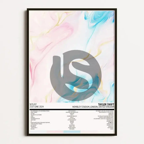 Taylor Swift The Eras Tour London 21st June 2024 Setlist Tour Poster - Setlist