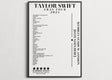 Taylor Swift Wembley August 2024 - Setlist Posters - Basic Style - Setlist