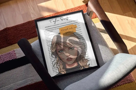 Taylor Swift Wembley August 2024 - Setlist Posters - Sticker Style - Setlist