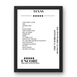 Texas September 14, 2024 The OVO Hydro Glasgow Setlist Poster - Setlist