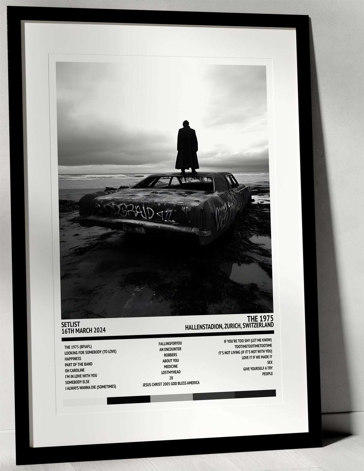 The 1975 Still… At Their Very Best Hallenstadion Zurich 16th March 2024 - Setlist Tour Poster - Setlist