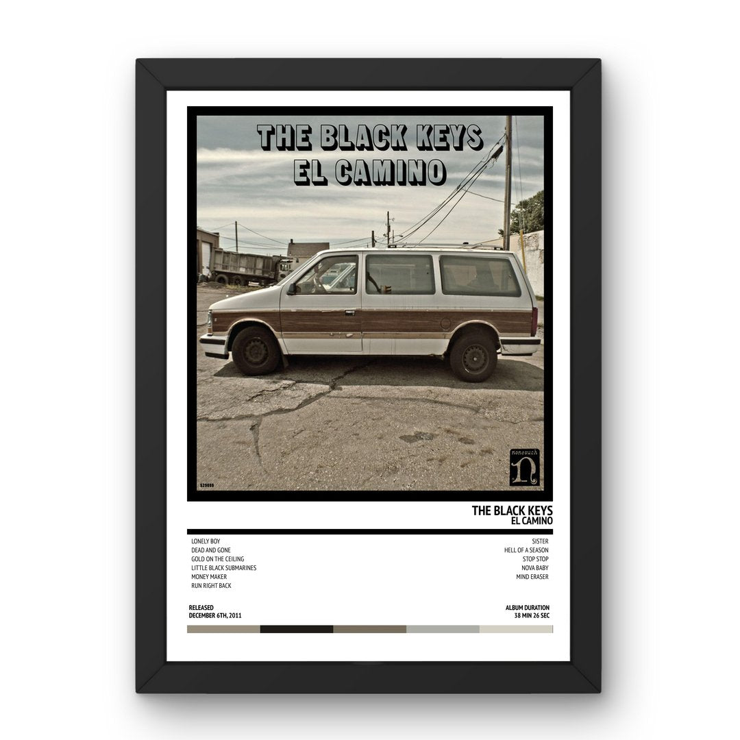 The Black Keys - El Camino (2011) Poster - Setlist