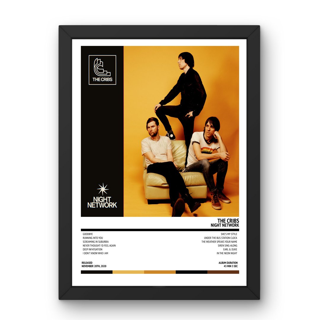 The Cribs - Night Network (2020) Poster - Setlist