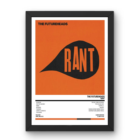 The Futureheads - Rant (2012) Poster - Setlist