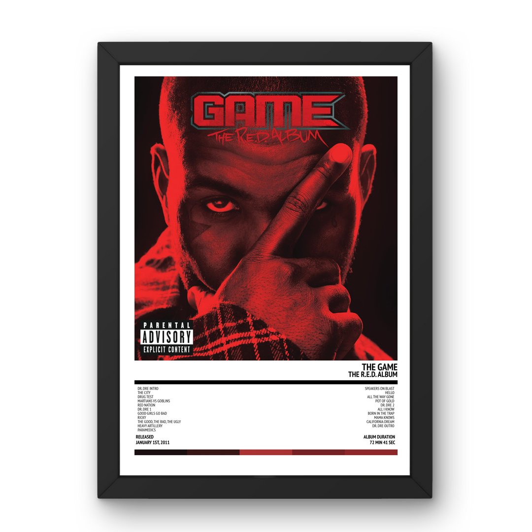 The Game - The R.E.D. Album (2011) Poster - Setlist