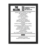 The Killers Cardiff June 2019 Replica Setlist - Setlist