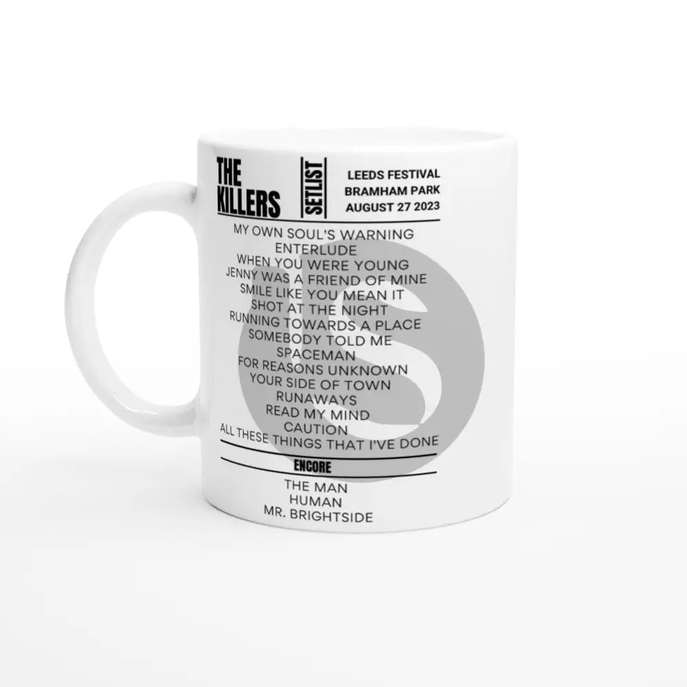 The Killers Leeds Festival 2023 Setlist Mug - Setlist