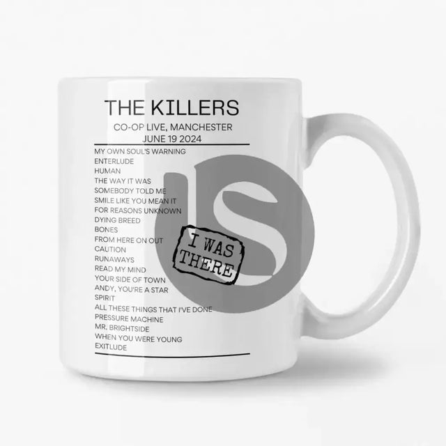 The Killers Manchester June 19 2024 Setlist Mug - Setlist