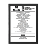 The Killers Middlesbrough June 2022 Replica Setlist - Setlist