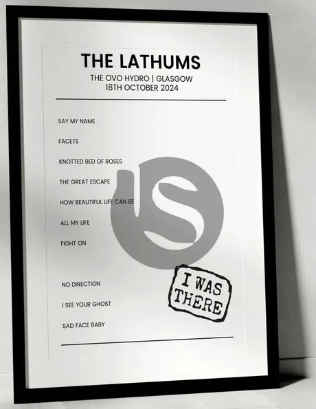 The Lathums 18th October 2024 The OVO Hydro Glasgow - I Was There - Setlist