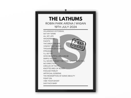 The Lathums Wigan July 19 2024 Setlist Poster - Setlist