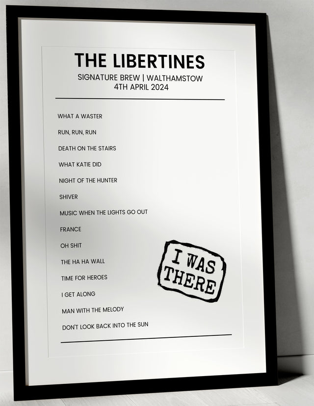 The Libertines 4th April 2024 Signature Brew Walthamstow - I Was There - Setlist