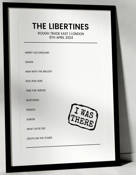 The Libertines 8th April 2024 Rough Trade East London - I Was There - Setlist