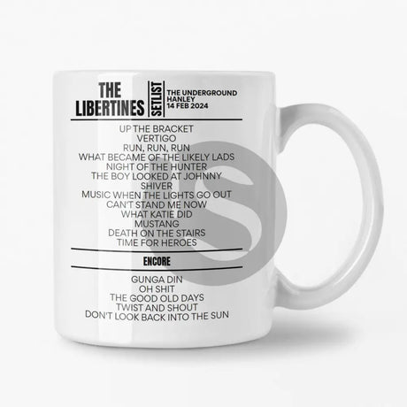 The Libertines Hanley January 2024 Setlist Mug - Setlist