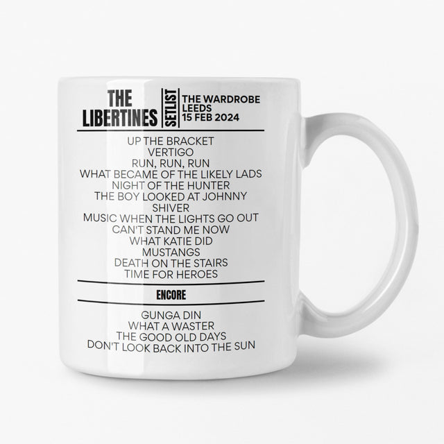 The Libertines Leeds February 2024 Setlist Mug - Setlist