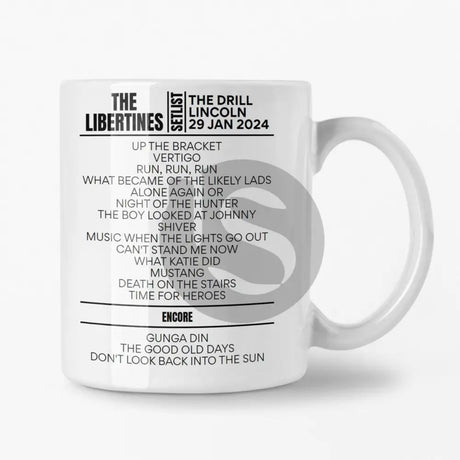 The Libertines Lincoln January 2024 Setlist Mug - Setlist