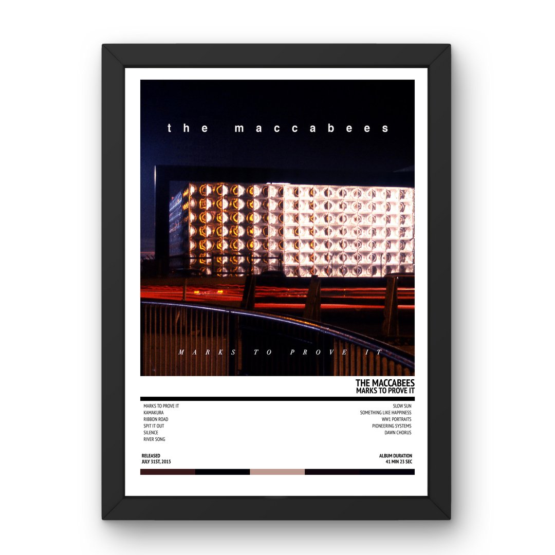 The Maccabees - Marks To Prove It (2015) Poster - Setlist