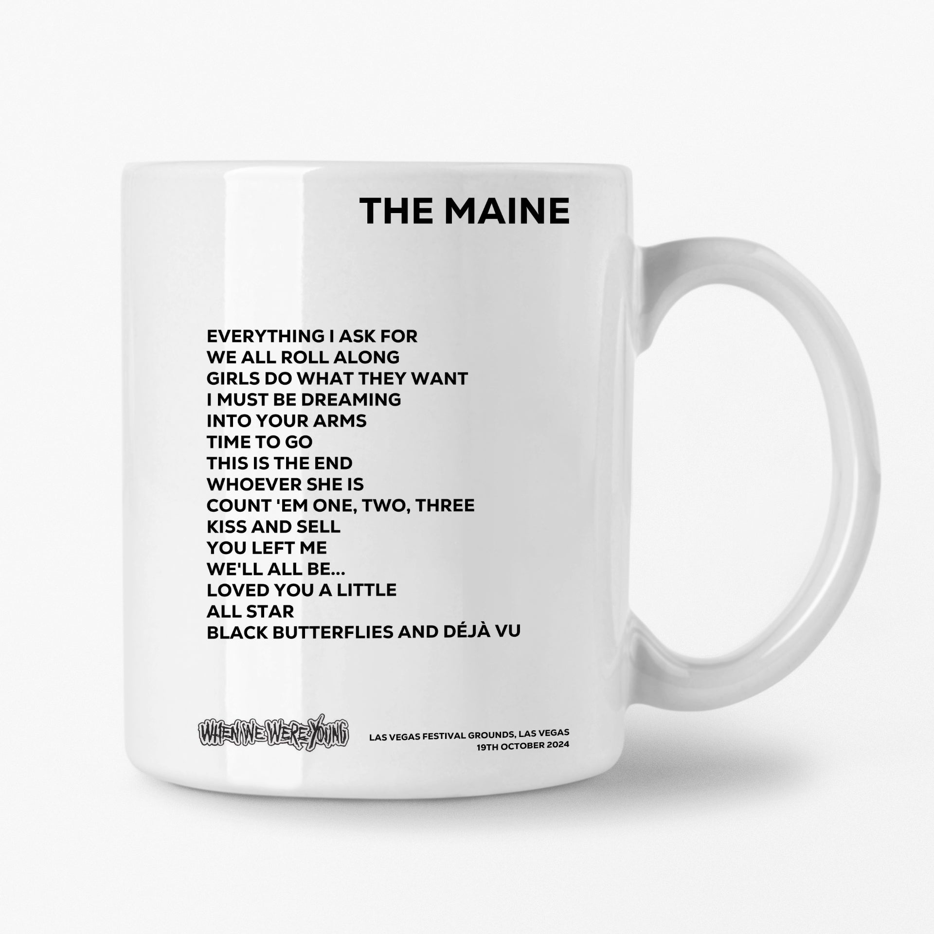 The Maine Las Vegas 19th October 2024 Setlist Mug - Setlist