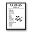 The National September 27, 2023 Alexandra Palace London Setlist Poster - Setlist