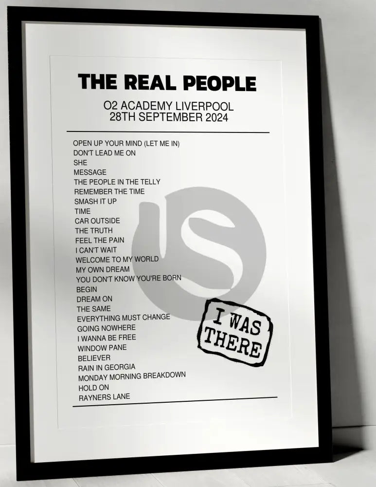 The Real People 28th September 2024 O2 Academy Liverpool Liverpool I Was There - Setlist