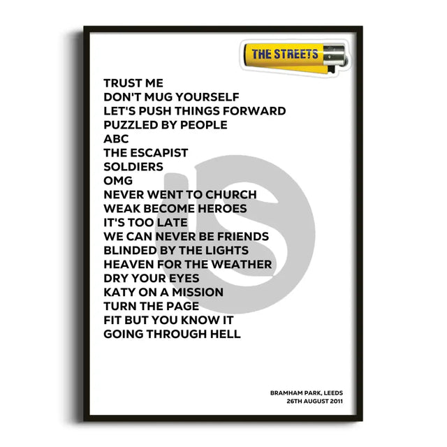 The Streets Leeds 26th August 2011 - Gig Setlist - Setlist