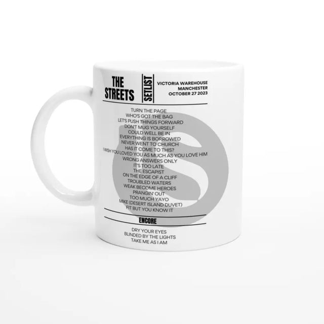 The Streets Manchester October 2023 Setlist Mug - Setlist