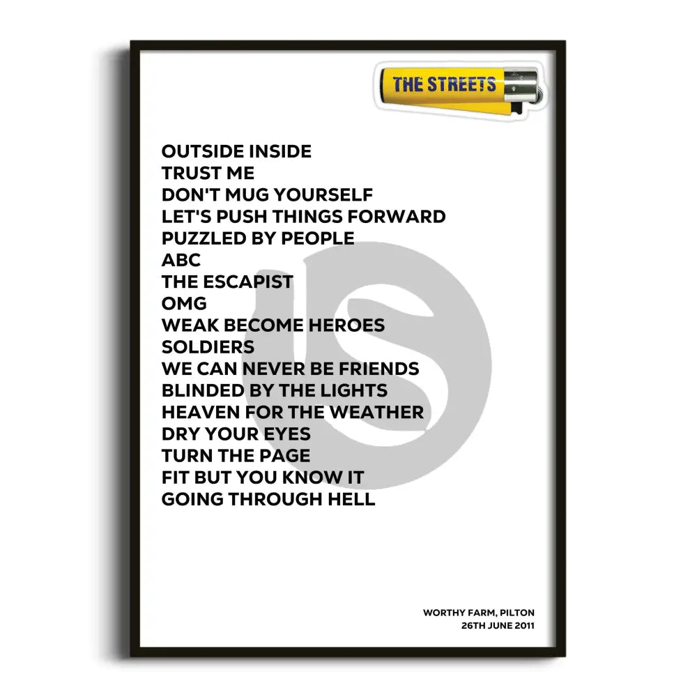 The Streets Pilton 26th June 2011 - Gig Setlist - Setlist