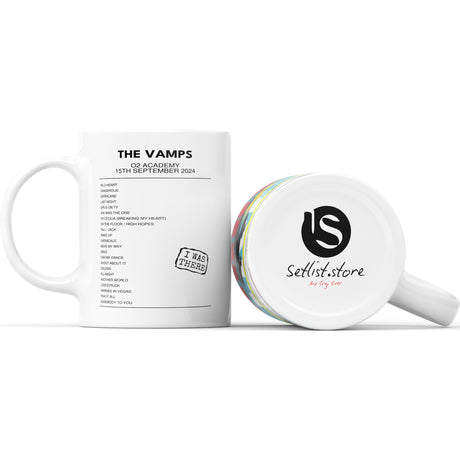 The Vamps 10 YEARS OF MEET THE VAMPS O2 Academy Birmingham 15th September 2024 - Setlist Mug - Setlist