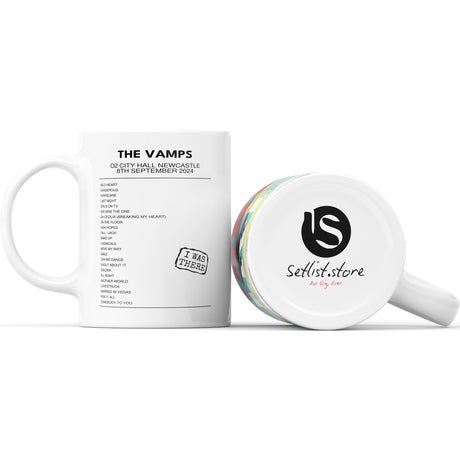 The Vamps 10 YEARS OF MEET THE VAMPS O2 City Hall Newcastle Newcastle upon Tyne 8th September 2024 - Setlist Mug - Setlist