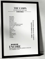 The Vamps September 21, 2024 Eventim Apollo London Setlist Poster - Setlist