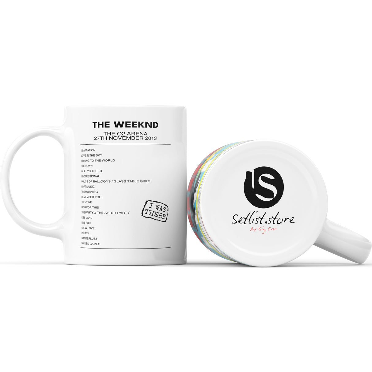 The Weeknd Kiss Land Fall Tour The O2 Arena London 27th November 2013 - Setlist Mug - Setlist