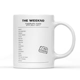 The Weeknd Starboy: Legend of the Fall Finsbury Park London 9th July 2017 - Setlist Mug - Setlist