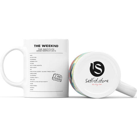 The Weeknd The Institute Birmingham 22nd March 2013 - Setlist Mug - Setlist