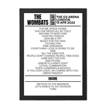 The Wombats London April 15, 2022 Replica Setlist - Setlist