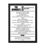 The Wombats Manchester October 28, 2022 Replica Setlist - Setlist