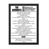 The Wombats Nottingham October 22, 2022 Replica Setlist - Setlist