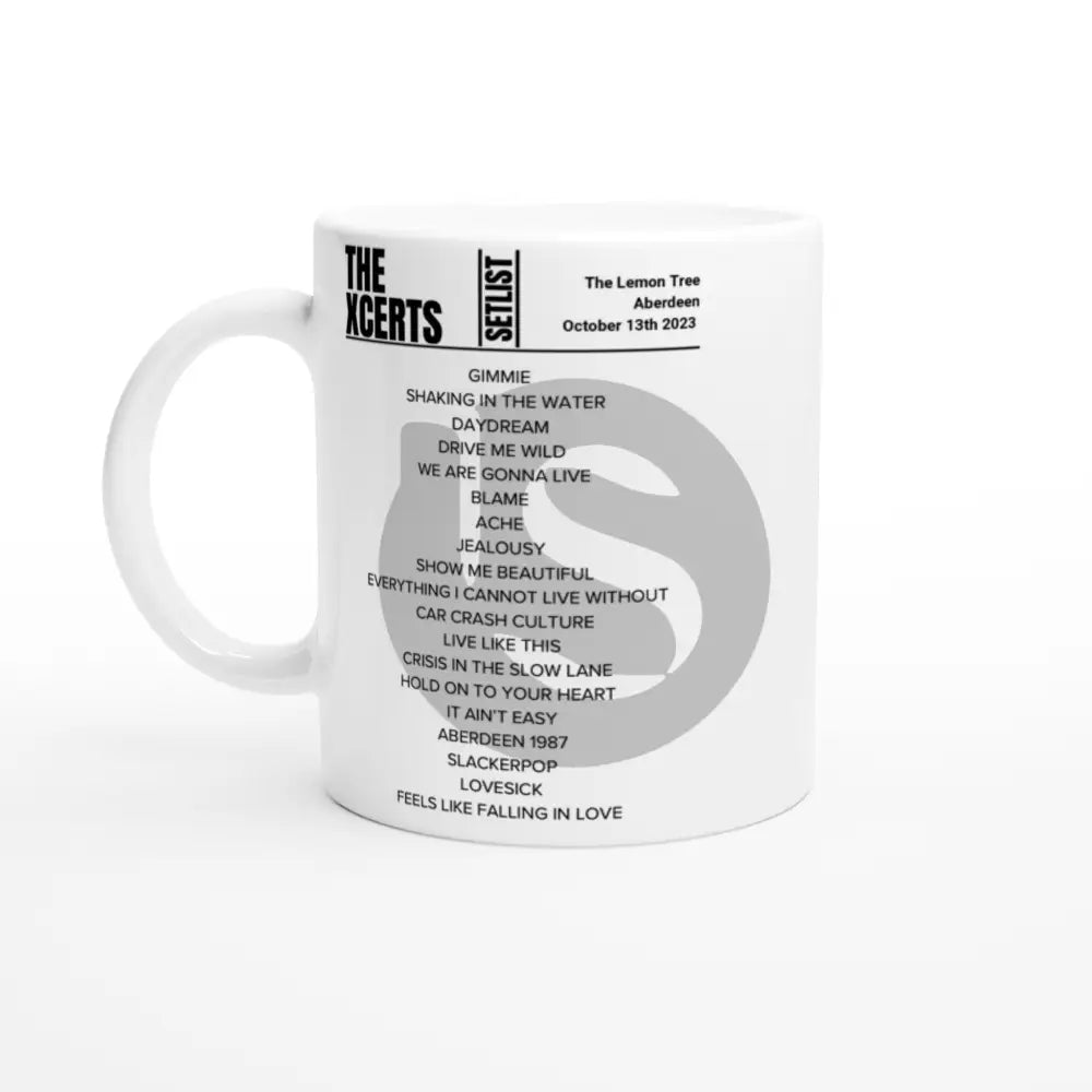 The Xcerts Aberdeen October 2023 Setlist Mug - Setlist