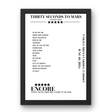 Thirty Seconds to Mars June 10, 2024 Utilita Arena Cardiff Cardiff Setlist Poster - Setlist