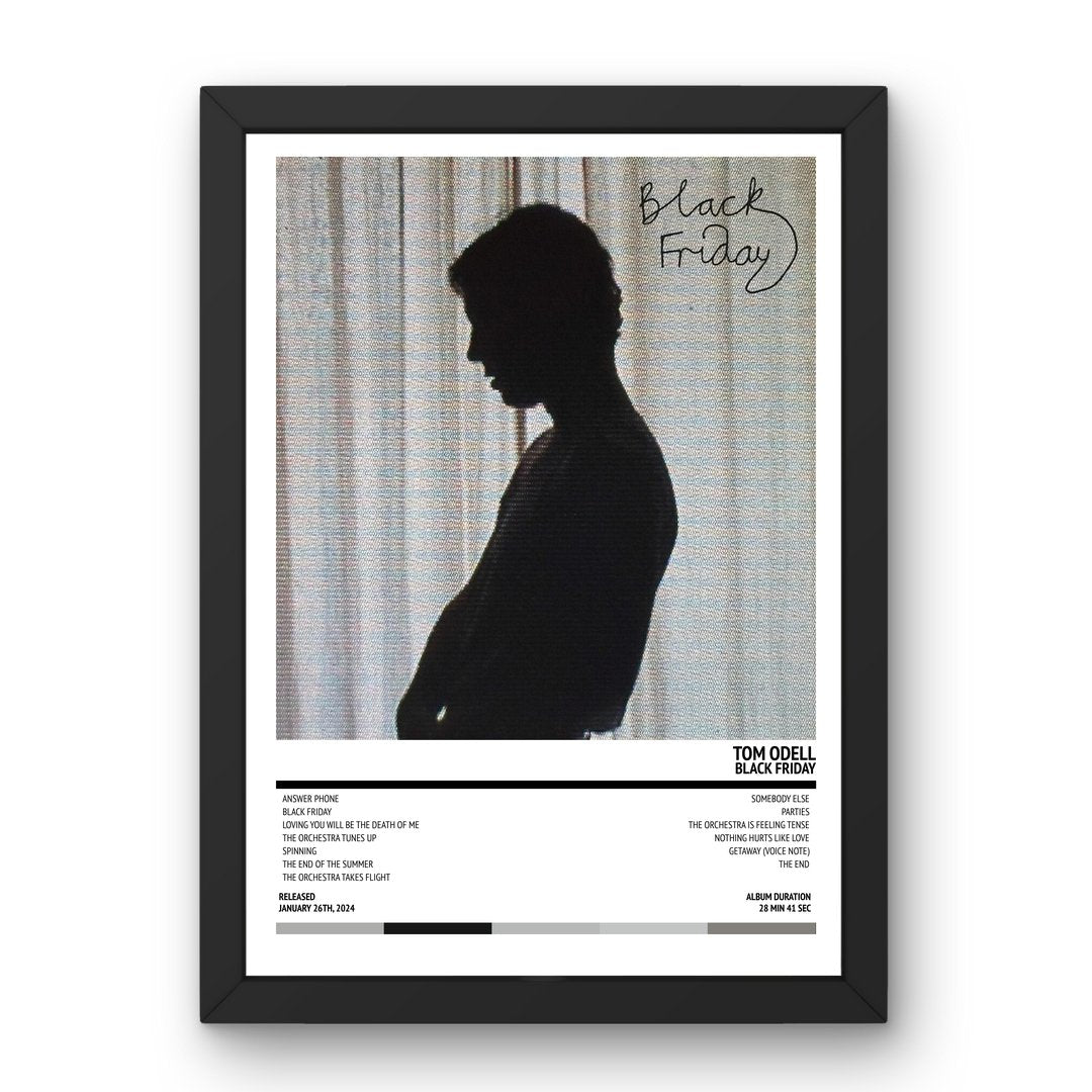 Tom Odell - Black Friday (2024) Poster - Setlist