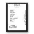 Weezer O2 Academy Glasgow Glasgow 24 October 2017 Setlist Poster - Setlist