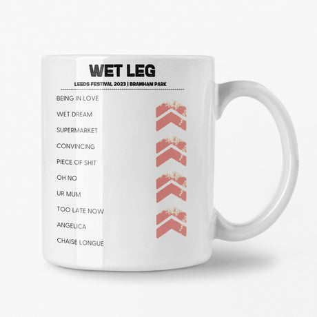 Wet Leg Leeds Festival 2023 Setlist Mug - Setlist