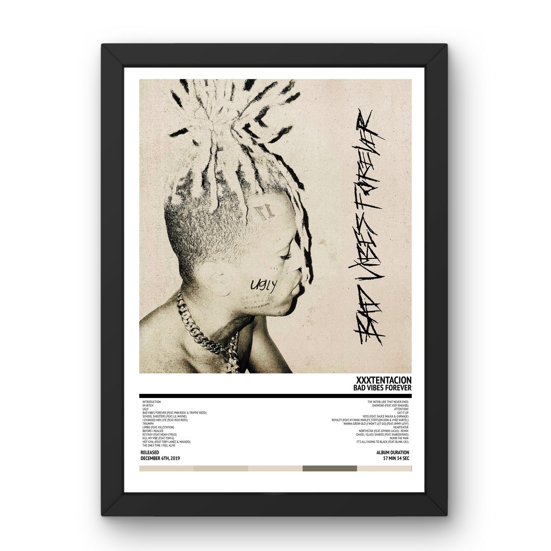 XXXTENTACION - Bad Vibes Forever (2019) Poster - Setlist