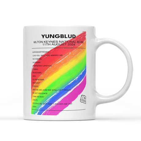 YUNGBLUD Milton Keynes National Bowl Milton Keynes 11th August 2024 - Setlist Mug - Setlist