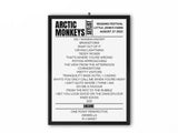 Arctic Monkeys Reading Festival 2022 Replica Setlist - Setlist