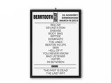 Beartooth Birmingham Setlist March 2023 - Setlist