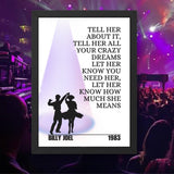 Billy Joel Tell Her About It Lyrics - Setlist