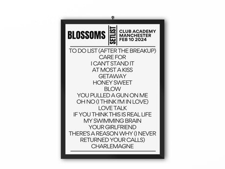 Blossoms Club Academy Manchester February 10 2024 Setlist - Setlist